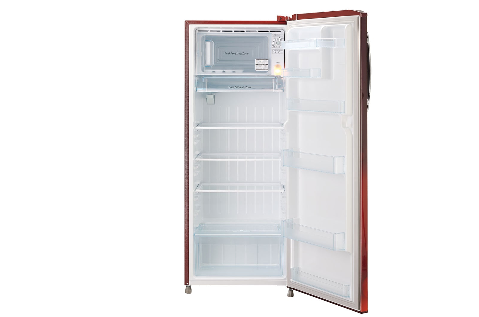 LG 270 L Single Door Refrigerator with Smart Inverter Compressor in Scarlet Charm Color LG 270 L Single Door Refrigerator with Smart Inverter Compressor in Scarlet Charm Color